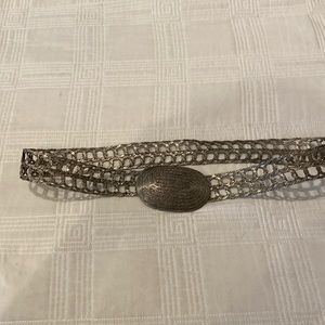 70’s 80’s Elegant Greek Metal Woven Handmade in Greece- length 36 inches (OL)